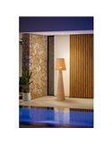 Lámpara LED de pie exterior LOLA 165 NATURE, de ratán, batería recargable, luz cálida - exterior/interior 