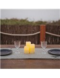 Pack de 3 Velas LED efecto llama DOLO, luz cálida, con cera natural, blanca, x2 pilas - exterior/interior