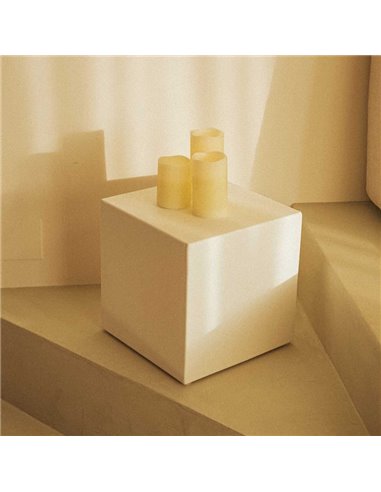 Pack de 3 Velas LED efecto llama DOLO, luz cálida, con cera natural, blanca, x2 pilas - exterior/interior