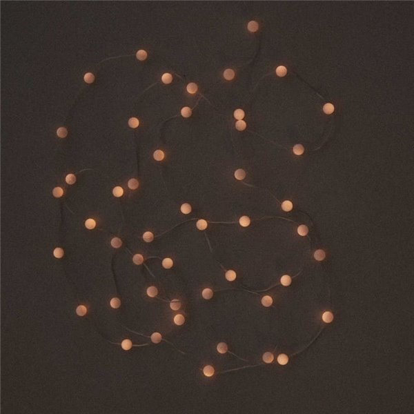 Guirlanda LED exterior 10 metros GRISELDA, solar e cabo com bateria recarregável USB, luz quente - exterior/interior