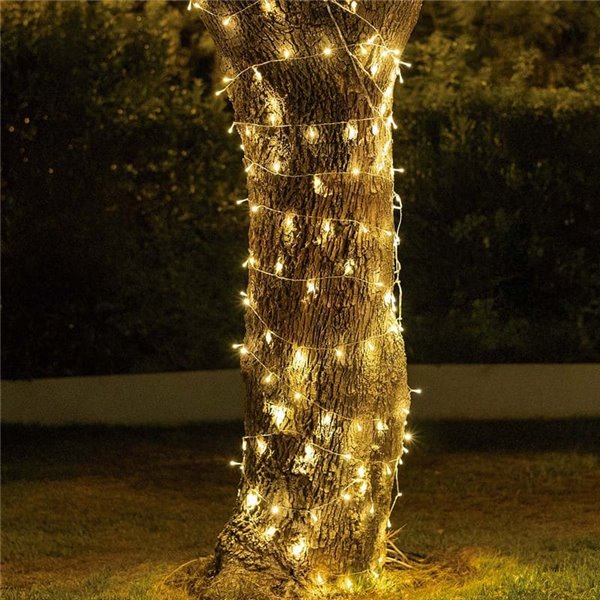 Guirnalda LED solar para exterior LUCEO 10 metros, transparente, luz cálida - exterior