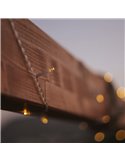 Guirlande extérieure LED solaire LUCEO 10 mètres, transparente, lumière chaude - extérieur