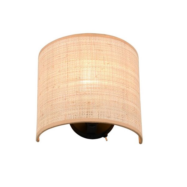 AIMEE Applique Abat-jour Naturel Ampoule excl. 1x E27 max. 10W IP20