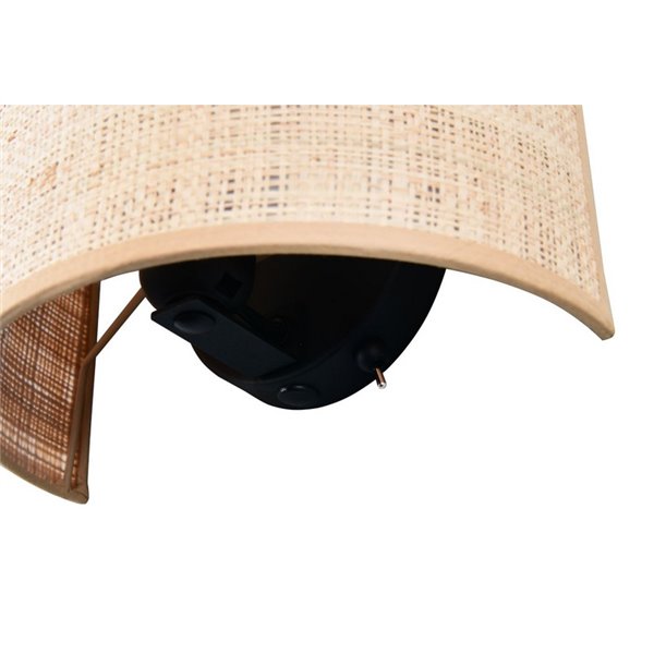 Aplique de Pared AIMEE Pantalla natural Bombilla excl. 1x E27 max. 10W IP20