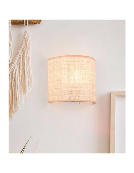 AIMEE Aplique abajur natural Lâmpada sem IVA 1x E27 máx. 10W IP20