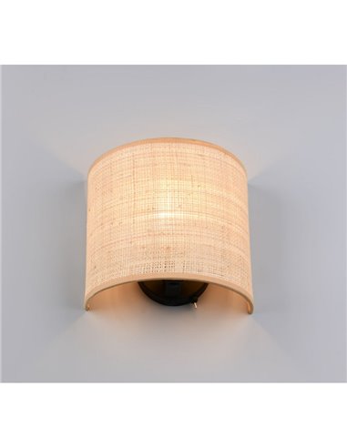 Aplique de Pared AIMEE Pantalla natural Bombilla excl. 1x E27 max. 10W IP20