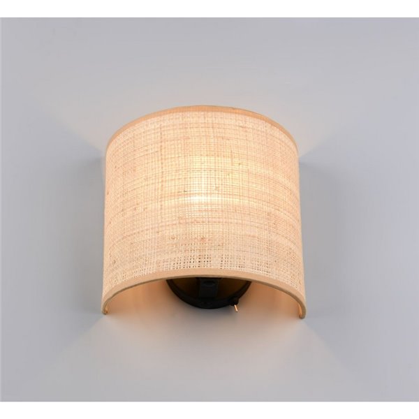 AIMEE Applique Abat-jour Naturel Ampoule excl. 1x E27 max. 10W IP20