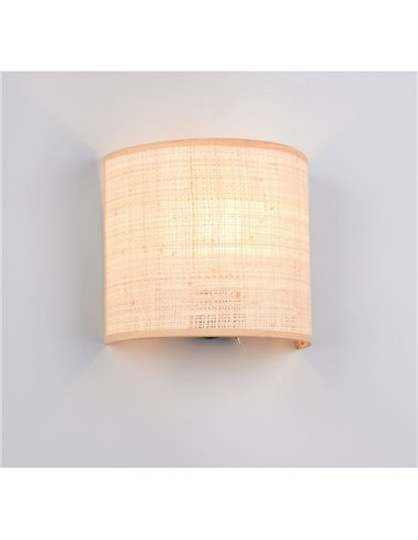 AIMEE Aplique abajur natural Lâmpada sem IVA 1x E27 máx. 10W IP20