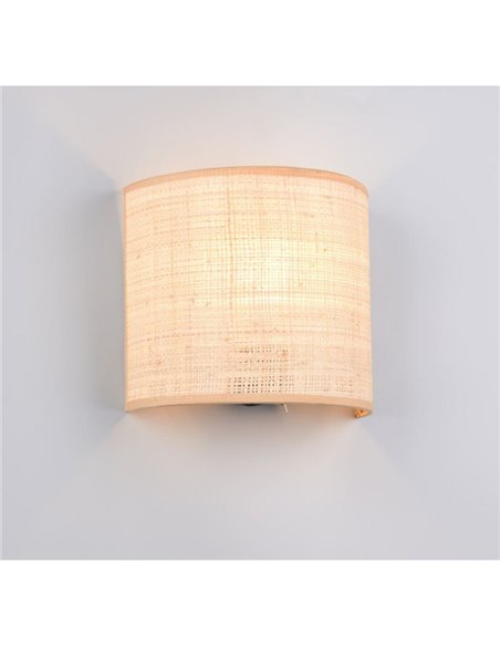 AIMEE Aplique abajur natural Lâmpada sem IVA 1x E27 máx. 10W IP20