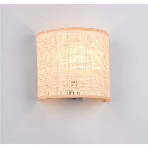 Aplique de Pared AIMEE Pantalla natural Bombilla excl. 1x E27 max. 10W IP20