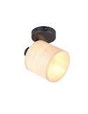 Foco de Techo o Pared AIMEE Pantalla Natural Bombilla excl. 1x E14 max. 10W IP20