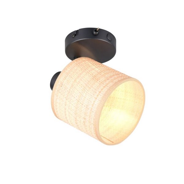 Foco de Techo o Pared AIMEE Pantalla Natural Bombilla excl. 1x E14 max. 10W IP20