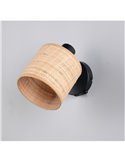 Foco de Techo o Pared AIMEE Pantalla Natural Bombilla excl. 1x E14 max. 10W IP20