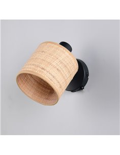 Foco de Techo o Pared AIMEE Pantalla Natural Bombilla excl. 1x E14 max. 10W IP20 2