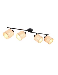 Regleta de Techo 4 Focos ajustables AIMEE Bombillas excl. 4x E14 max. 10W IP20