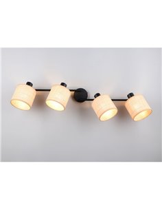 Regleta de Techo 4 Focos ajustables AIMEE Bombillas excl. 4x E14 max. 10W IP20 2