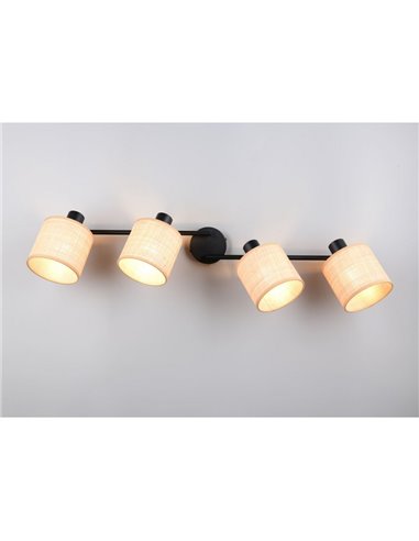 Regleta de Techo 4 Focos ajustables AIMEE Bombillas excl. 4x E14 max. 10W IP20