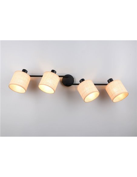 Regleta de Techo 4 Focos ajustables AIMEE Bombillas excl. 4x E14 max. 10W IP20