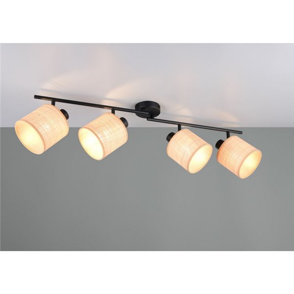 Regleta de Techo 4 Focos ajustables AIMEE Bombillas excl. 4x E14 max. 10W IP20