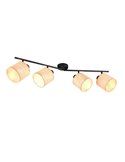 Regleta de Techo 4 Focos ajustables AIMEE Bombillas excl. 4x E14 max. 10W IP20