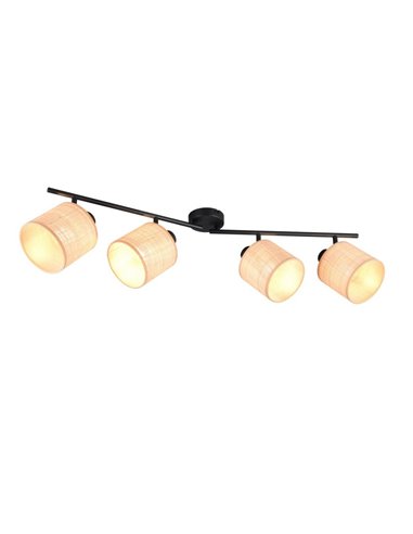 Regleta de Techo 4 Focos ajustables AIMEE Bombillas excl. 4x E14 max. 10W IP20