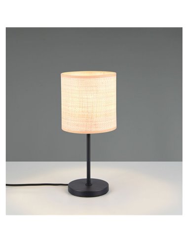 AIMEE Lampe de Table Abat-jour naturel Ampoule excl. 1x E27 max. 10W IP20