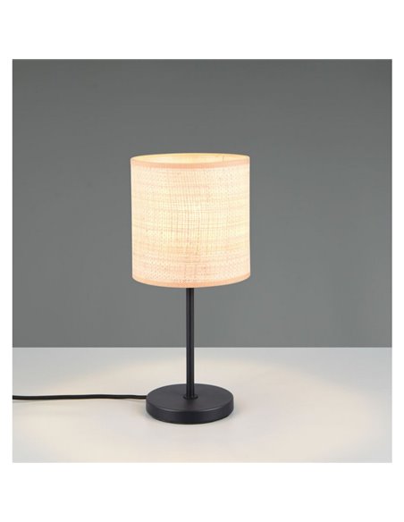 AIMEE Lampe de Table Abat-jour naturel Ampoule excl. 1x E27 max. 10W IP20