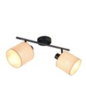 Regleta de Techo 2 Focos ajustables AIMEE Bombillas excl. 2x E14 max. 10W IP20