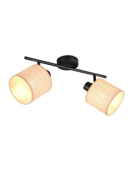 Regleta de Techo 2 Focos ajustables AIMEE Bombillas excl. 2x E14 max. 10W IP20