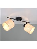 Regleta de Techo 2 Focos ajustables AIMEE Bombillas excl. 2x E14 max. 10W IP20