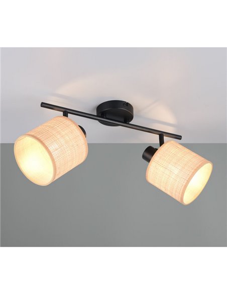 Regleta de Techo 2 Focos ajustables AIMEE Bombillas excl. 2x E14 max. 10W IP20