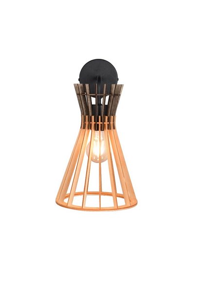 Aplique de Pared ALICE Acabado madera natural Bombilla excl. 1x E27 max. 10W IP20
