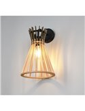 Aplique de Pared ALICE Acabado madera natural Bombilla excl. 1x E27 max. 10W IP20