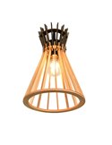 Aplique de Pared ALICE Acabado madera natural Bombilla excl. 1x E27 max. 10W IP20