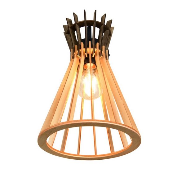 Aplique de Pared ALICE Acabado madera natural Bombilla excl. 1x E27 max. 10W IP20