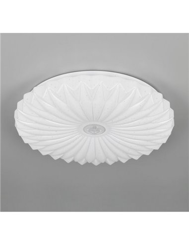 Luz de teto LED regulável, função de memória 18W 1900Lm 2700-6000K efeito estrela