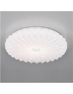 Plafonnier LED à intensité variable, fonction mémoire 18W 1900Lm 2700-6000K effet étoile 2