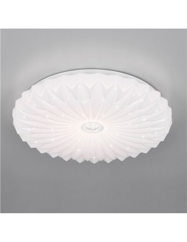 Luz de teto LED regulável, função de memória 18W 1900Lm 2700-6000K efeito estrela