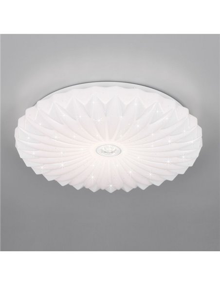 Plafonnier LED à intensité variable, fonction mémoire 18W 1900Lm 2700-6000K effet étoile