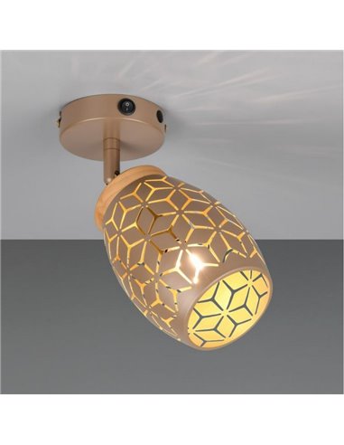 Aplique de Pared BIDAR Metálico Bombilla excl. 1x E14 max. 10W IP20