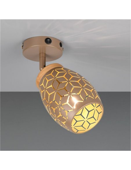 Lâmpada de parede metálica BIDAR excl. 1x E14 máx. 10W IP20