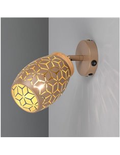 Lâmpada de parede metálica BIDAR excl. 1x E14 máx. 10W IP20 2