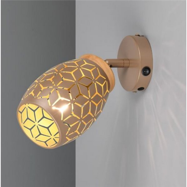 Lâmpada de parede metálica BIDAR excl. 1x E14 máx. 10W IP20