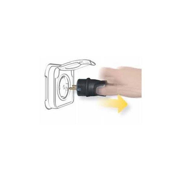 Base 2P+T 16A IP44 - Caucho Resistente - Uso Profesional 050197