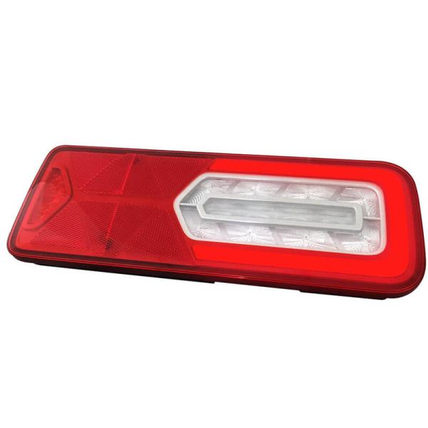 Feu arrière à LED VIGNAL LC12 - 12 V - 24 V - Clignotant dynamique et réflecteur pour fourgonnette ou camion porteur