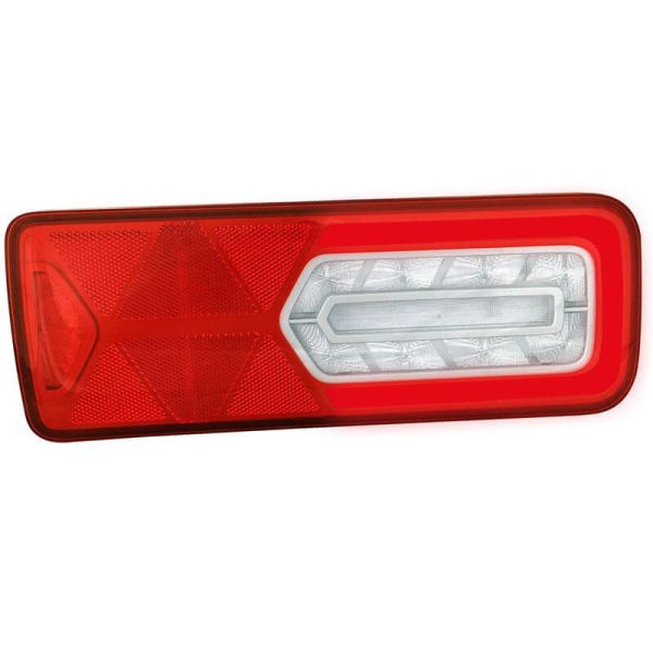 Lanterna Traseira LED VIGNAL LC12 - 12V - 24V - Piscamento Dinâmico e Catadióptrico para Van ou Caminhão Rígido