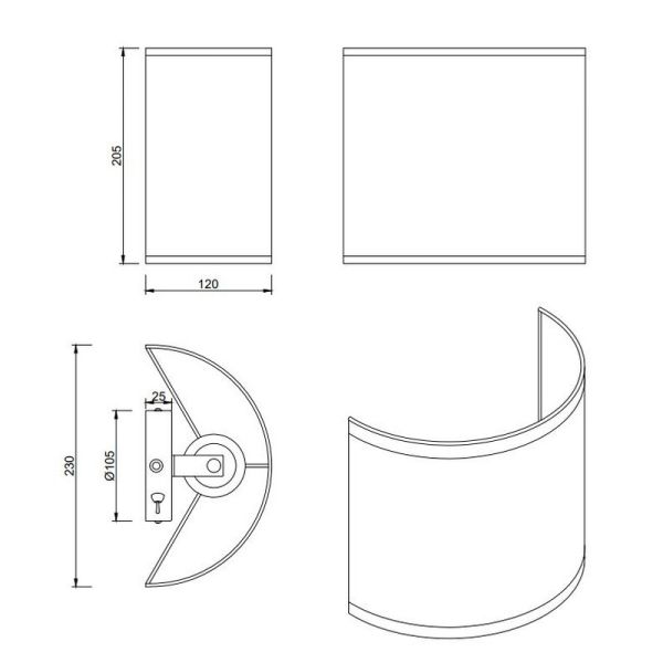 Applique Abat-jour Naturel AIMEE...