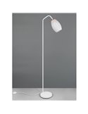 Lámpara de Pie BIDAR Interruptor de pedal Bombilla excl. 1x E27 max. 10W IP20 Blanco