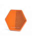 Catadióptrico Hexagonal Adhesivo 3 Colores Blanco Naranja y Rojo de Was | LeonLeds
