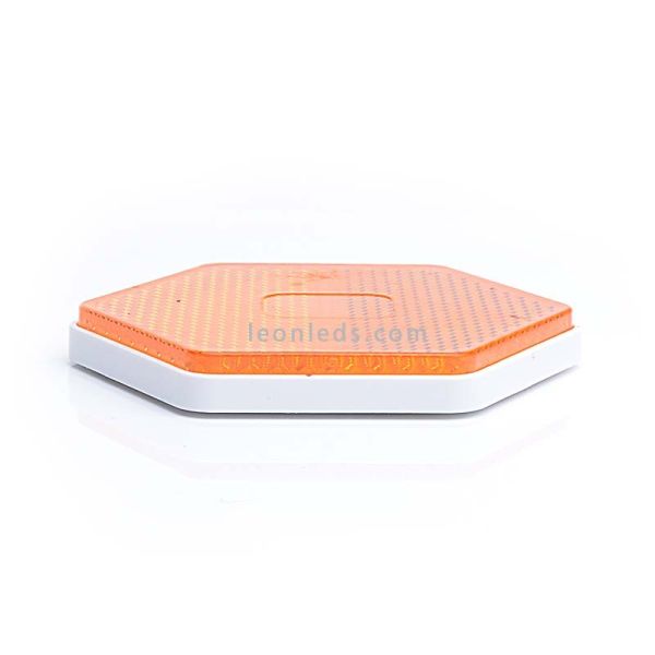 Catadióptrico Hexagonal Adhesivo 3 Colores Blanco Naranja y Rojo de Was | LeonLeds